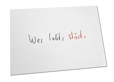 Wer lebt, stört